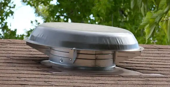 attic fan installation services with low-profile roof ventilation unit in Boise, ID