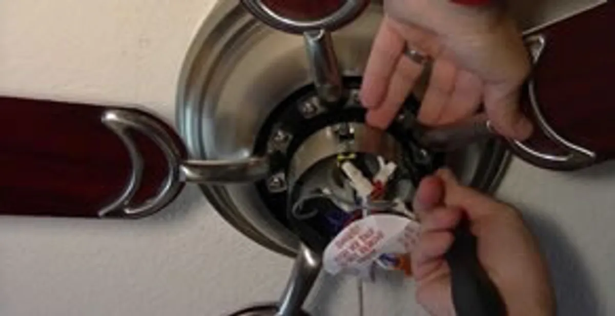 Ceiling fan installation with electrical wiring and mounting by professional electrician in Boise, ID