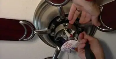 Ceiling fan installation with electrical wiring and mounting by professional electrician in Boise, ID