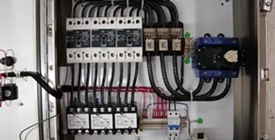 Electrical panel installation with organized circuit breakers and wiring in Boise, ID