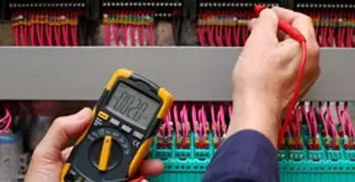 electrical service showing professional testing and troubleshooting of electrical panel by licensed electricians in Boise, ID