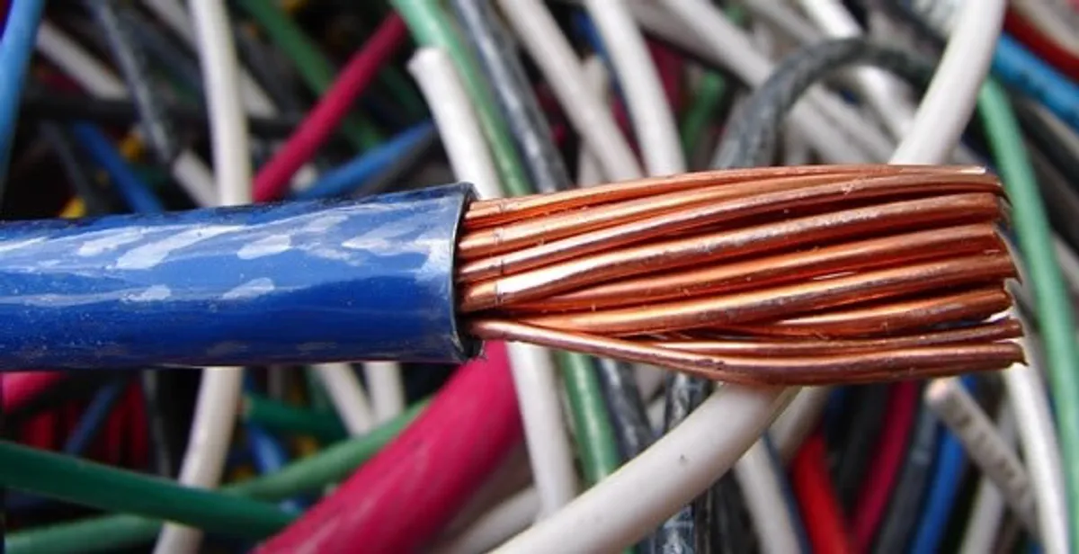 electrical wiring services showing exposed copper conductors and cable preparation in Boise, ID