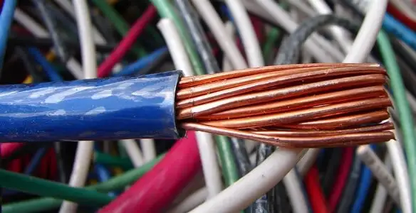 electrical wiring services showing exposed copper conductors and cable preparation in Boise, ID