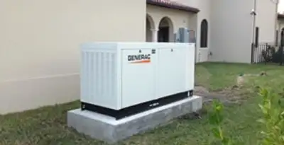 generator installation service showing standby generator professionally installed for residential power backup in Boise, ID