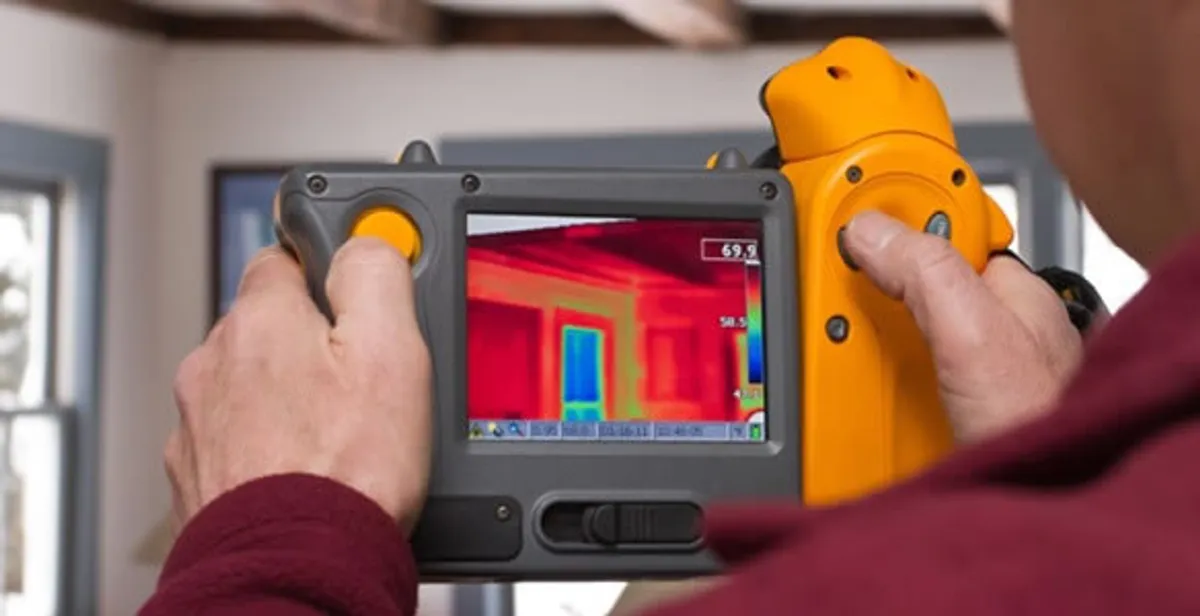 home energy audit service capturing thermal readings to analyze insulation and electrical efficiency in Boise, ID