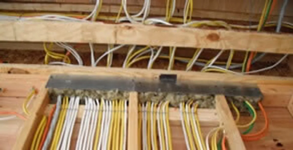 new construction wiring services with organized electrical rough-in performed by licensed electricians in Boise, ID