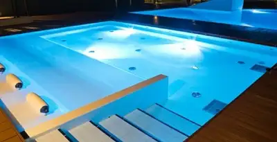 pool light installation and repair services providing modern illuminated pool lighting in Boise, ID