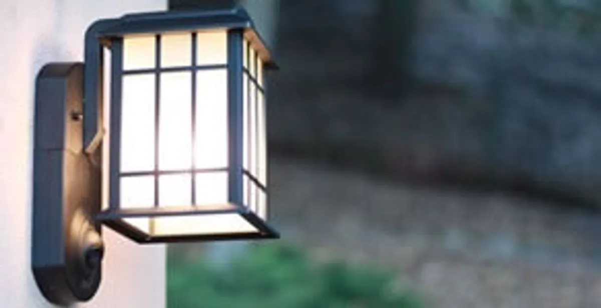 security light installation services with professionally mounted exterior wall light in Boise, ID