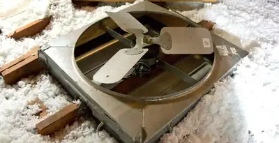 whole house fan installation services with attic-mounted ventilation unit in Boise, ID