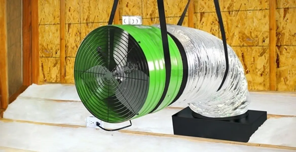 whole house fan installation services with professionally mounted ventilation fan system in Boise, ID