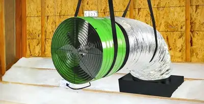 whole house fan installation services with professionally mounted ventilation fan system in Boise, ID